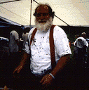Fred Joyce covered in mud.