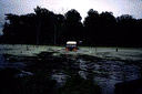 Red Rover wades through deep water
