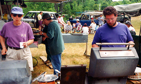 Al and Spencer cook