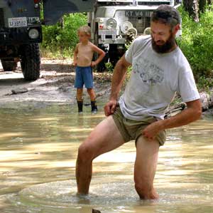 Howard does the Mud Dance