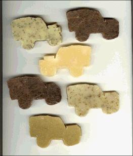 Land Rover shaped natural soap as supplied to OVLR
